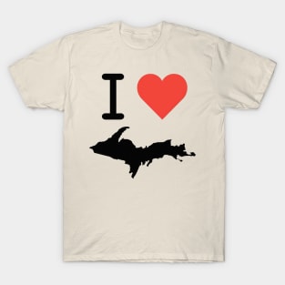 I Love Michigan's Upper Peninsula T-Shirt